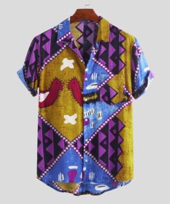 AbstractPurple Unique Design Unisex Hawaiian Shirt- For men and women - Fanshubus