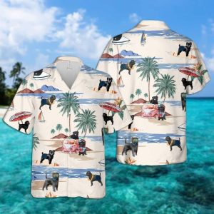 Affenpinscher Summer Beach Hawaiian Shirt - For Men and Women - Fanshubus