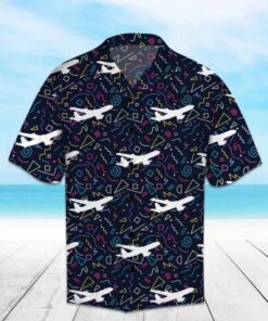 Airplane Hawaiian Shirt- For men and women - Fanshubus