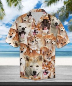 Akita Awesome Hawaiian Shirt- For men and women - Fanshubus