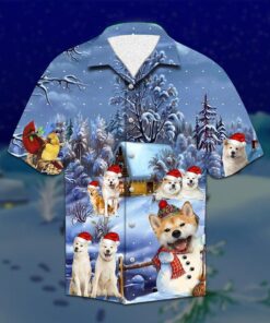 Akita Christmas Hawaiian Shirt- For men and women - Fanshubus