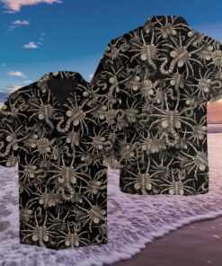 Alien Brown Amazing Design Hawaiian Shirt- For men and women - Fanshubus