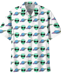 Alien Hawaiian Shirt (4)- For men and women - Fanshubus