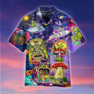 Alien Life In The Universe Hawaiian Shirt - For Men and Women - Fanshubus