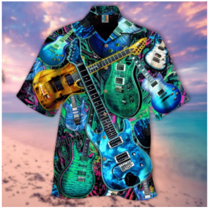 All I Want Is Guitar Hawaiian Shirt- For men and women - Fanshubus