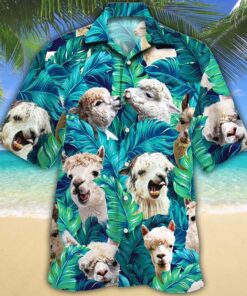 Alpaca Lovers Hawaiian Shirt .