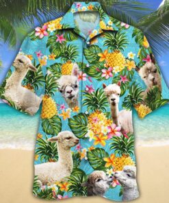 Alpaca Lovers Pineapple Hawaiian Shirt