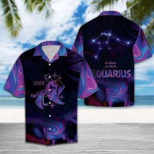 Amazing Aquarius Horoscope Hawaiian Shirt - For Men and Women - Fanshubus