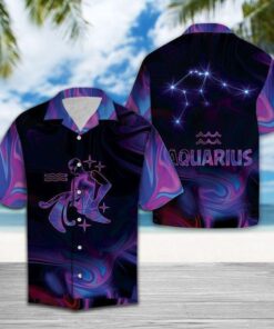 Amazing Aquarius Horoscope Hawaiian Shirt Zodiac Birthday Gifts .