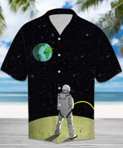 Amazing Astronaut Hawaiian Shirt (1) - For men and women - Fanshubus