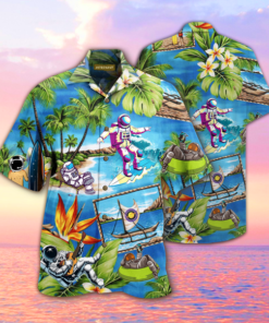 Amazing Astronaut Hawaiian Shirt (2) - For men and women - Fanshubus