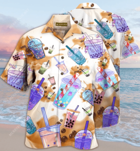 Amazing Bubble Milk Tea Hawaiian Shirts- For men and women - Fanshubus
