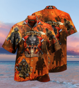 Amazing Courageous Firefighter Hawaiian Shirt- For men and women - Fanshubus