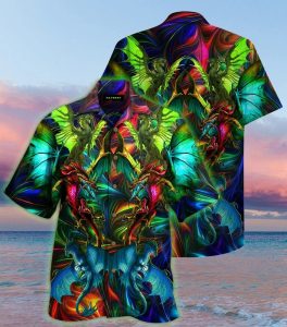 Amazing Dragon Birds Hawaiian Shirt | For Men &amp; Women | Adult | Hw1622- For men and women