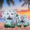 Amazing Forest US Army Boeing AH-64 Apache Unisex Hawaiian Shirts - Beach Shorts- For men and women - Fanshubus