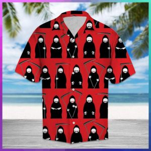 Amazing Grim Reaper Hawaiian Shirt- For men and women - Fanshubus