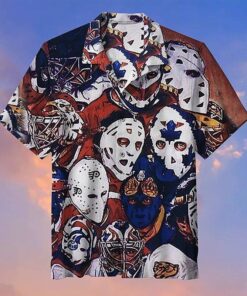 Amazing Hockey Mask Hawaiian Shirt (1)- For men and women - Fanshubus