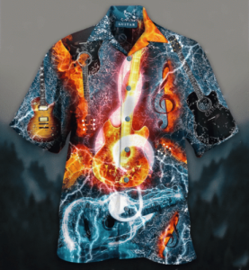 Amazing Music Note Guitar Hawaiian Shirt | For Men &amp; Women | Adult |- For men and women - Fanshubus