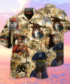 Amazing Pirate Cat Hawaiian Shirt