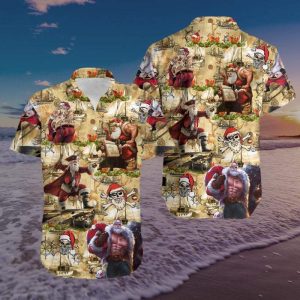 Amazing Pirate Santa Claus Unisex Hawaiian Shirt | For Men &amp; Women | Adult | Hw2511- For men and women