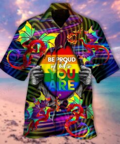 Amazing Rainbow Dragon Lgbt Hawaiian Shirt - For men and women - Fanshubus