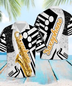 Amazing Saxophone Hawaiian Shirt - For Men and Women - Fanshubus