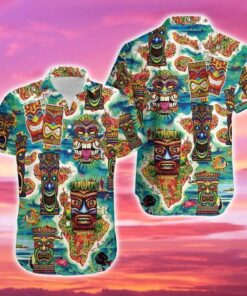 Amazing Tiki Tiki Can't You See Green Hawaiian Shirt | For Men &amp; Women | Adult |- For men and women - Fanshubus