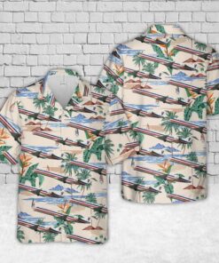 American Eagle Bombardier CRJ700 Hawaiian Shirt- For men and women - Fanshubus