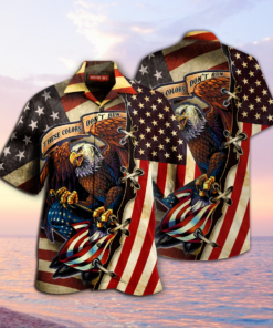 American Eagle Flag Hawaiian Shirt