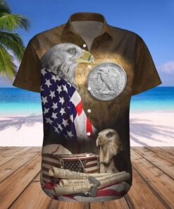 American Flag Eagle We The People Hawaiian Shirt | For Men &amp; Women | Adult |- For men and women - Fanshubus