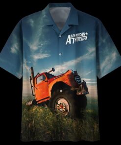 American Trucker Best Truck Dad Ever Hawaiian Shirt- For men and women - Fanshubus