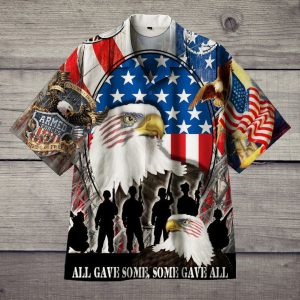 American Veteran White Eagle Hawaiian Shirt | For Men &amp; Women | Adult |- For men and women - Fanshubus
