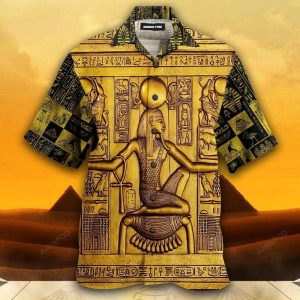 Ancient Egypt Pharaoh Pattern Aloha Hawaiian Shirt- For men and women - Fanshubus