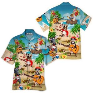 Animal Guitar Hawaiian Shirt | For Men &amp; Women | Adult |- For men and women - Fanshubus