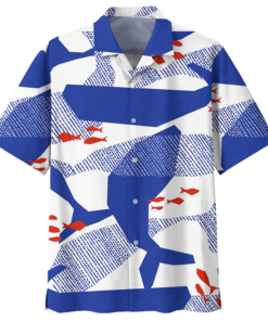 Aquarium Hawaiian Shirt Navy (3)- For men and women - Fanshubus