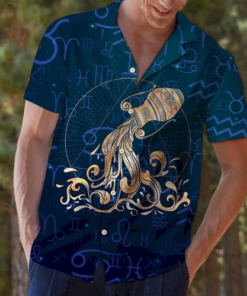 Aquarius Zodiac Hawaiian Shirt- For men and women - Fanshubus