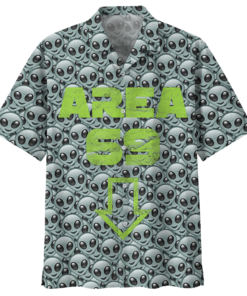 Area 69 Alien Hawaiian Shirt Clothing Royal - For men and women - Fanshubus