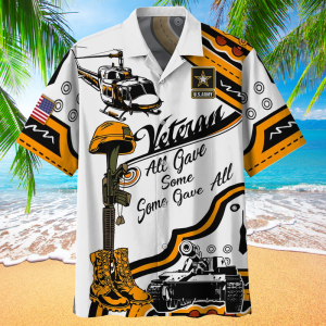 Army Veteran All Gave Some Some Gave All Hawaiian Shirt- For men and women - Fanshubus