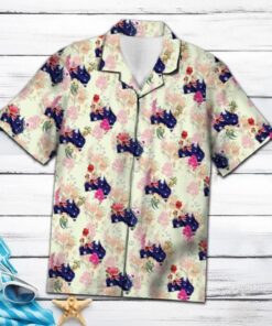 Australia Floral Pink Unique Design Hawaiian Shirt- For men and women - Fanshubus