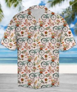 Autumn Bike Pink Best Design Hawaiian Shirt- For men and women - Fanshubus