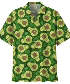 Avocado Hawaiian Shirt Royal - For men and women - Fanshubus