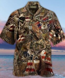 Awesome Deer Hunting Hawaiian Shirt- For men and women - Fanshubus