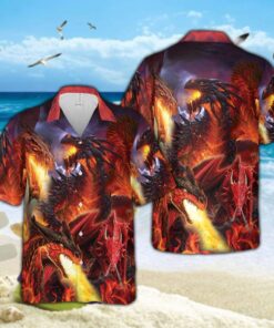 Awesome Dragons Hawaiian Shirt- For men and women - Fanshubus