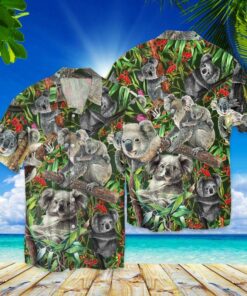 Awesome Koala Family Hawaiian Shirt- For men and women - Fanshubus