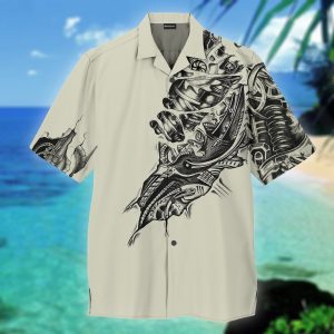 Awesome Mechanic 3D All Over Printed Hawaiian Shirt  -  Unique Beach Shirt - For Men and Women Fanshubus