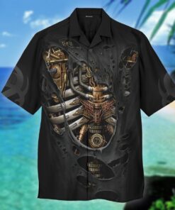 Awesome Mechanic Inside Body Hawaiian Shirt- For men and women - Fanshubus