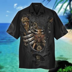 Awesome Mechanic Inside Body Hawaiian Shirt- For men and women - Fanshubus