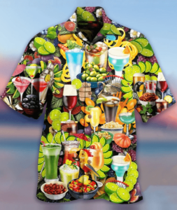 Awesome Party Cocktail Food Juice Hawaiian Shirt- For men and women - Fanshubus