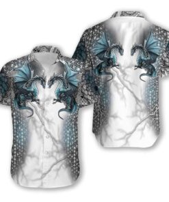 Badass Version Dragon And Thunder Hawaiian Shirt- For men and women - Fanshubus