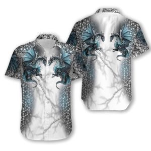 Badass Version Dragon Thunder Hawaiian Shirt- For men and women - Fanshubus